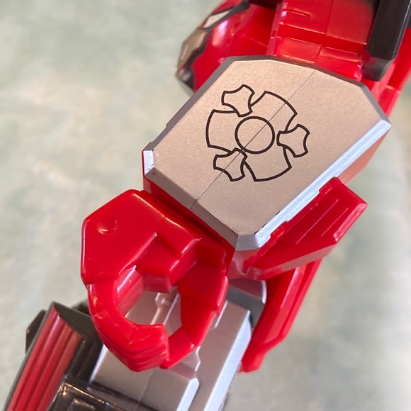 Power Rangers Red Beast Racer Zord Megazord Morphers Action Figure Toy 2018 Hasb - Picture 7 of 7